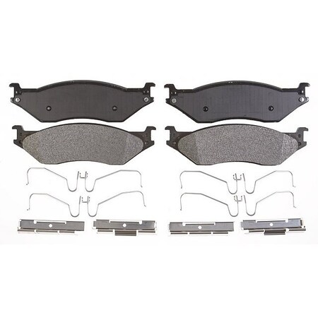 R/M Brakes BRAKE PADS OEM OE Replacement With Hardware Metallic PGD1066M